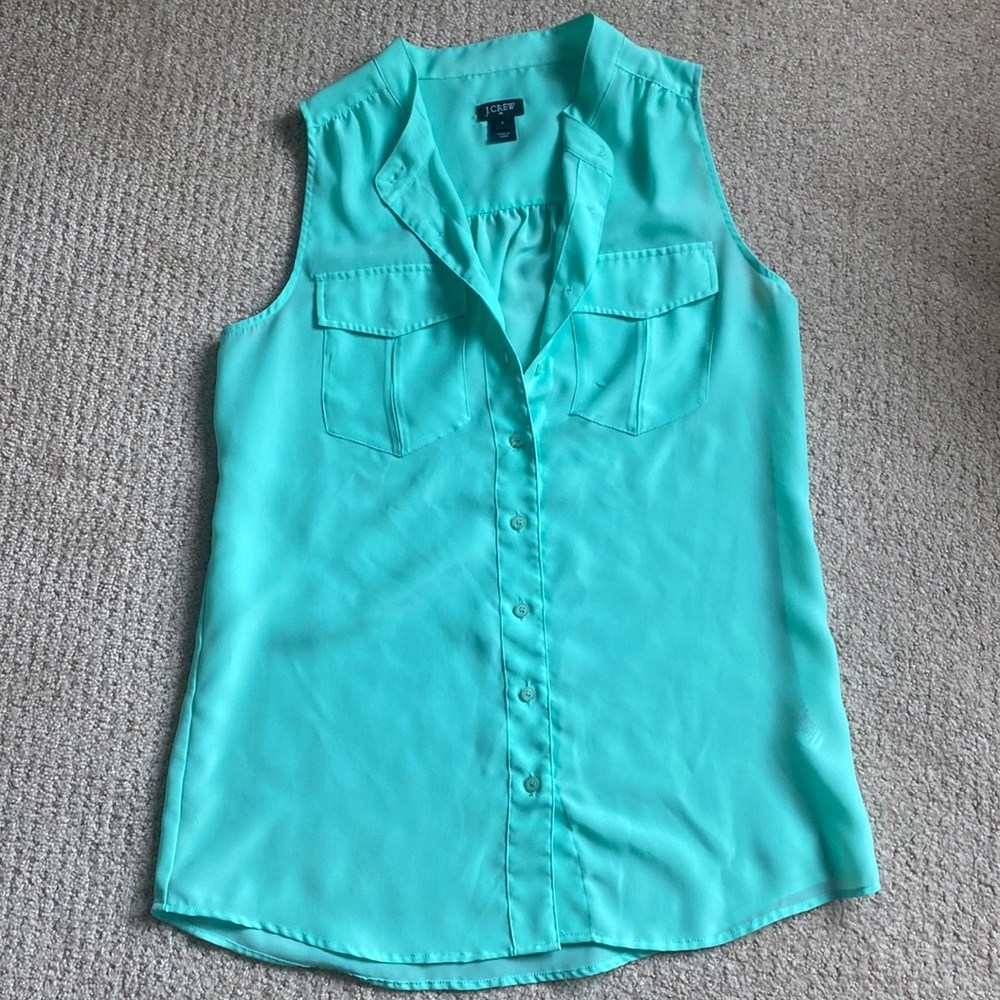 JCrew  tank top in mint green size 2